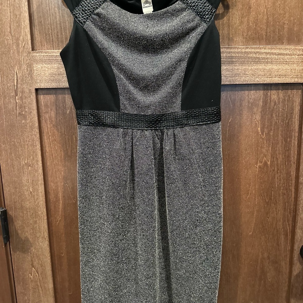 Elegant Black and Gray Dress
